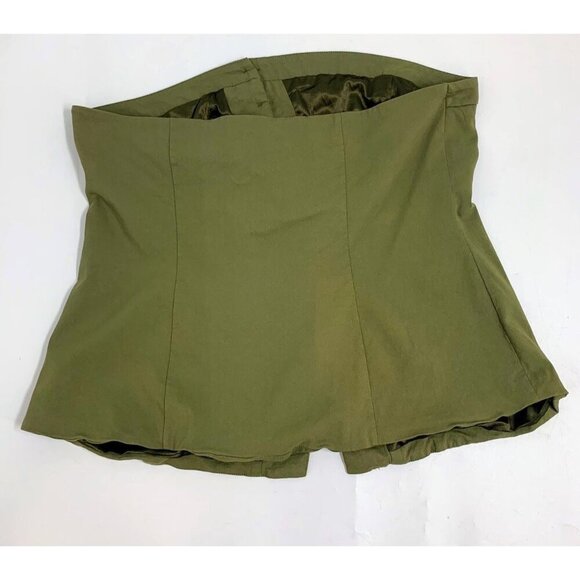 City Chic Women's Trendy Asymmetrical Buttoned Corset Top Size 22 - Picture 3 of 14